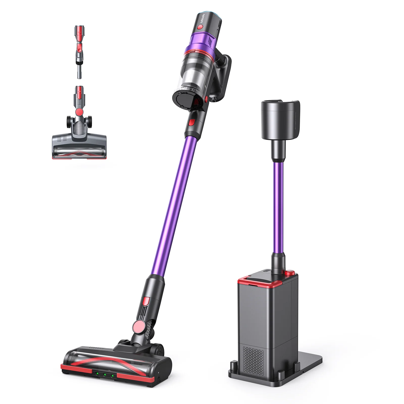 lubluelu X1000 Cordless Vacuum Cleaner with 2.5L Self-Emptying Dust Station - Epcleanlux