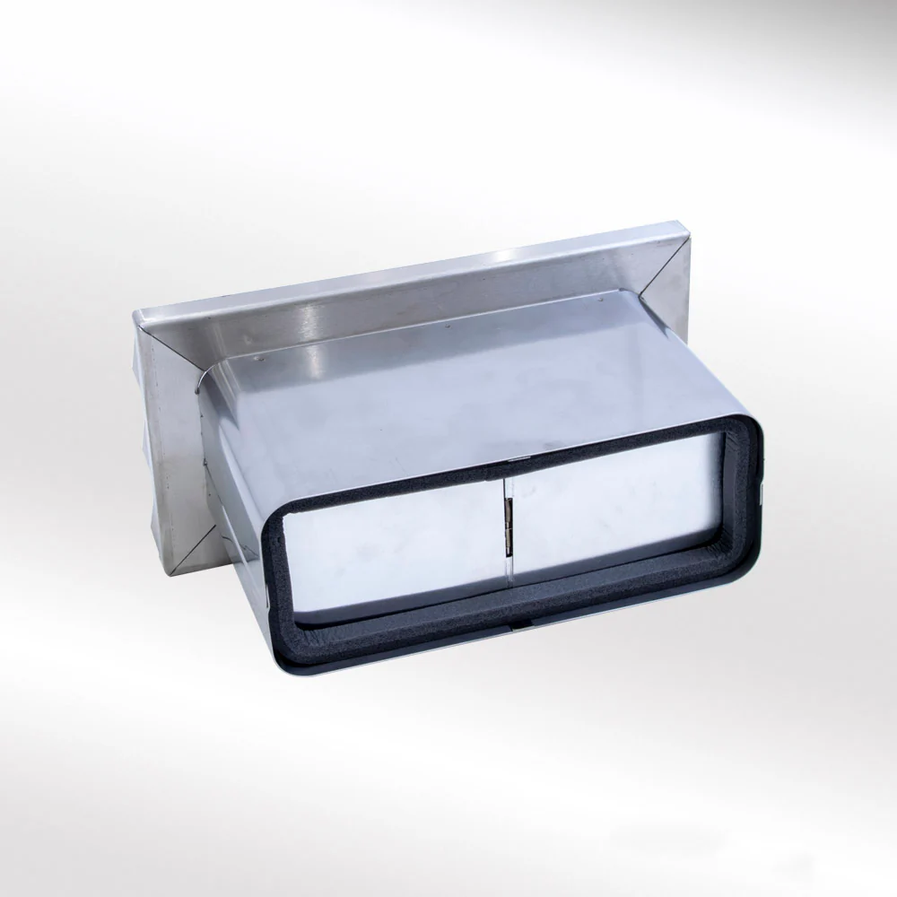 Stainless Steel Vented Outside Wall Grille 220mm x 90mm - Epcleanlux