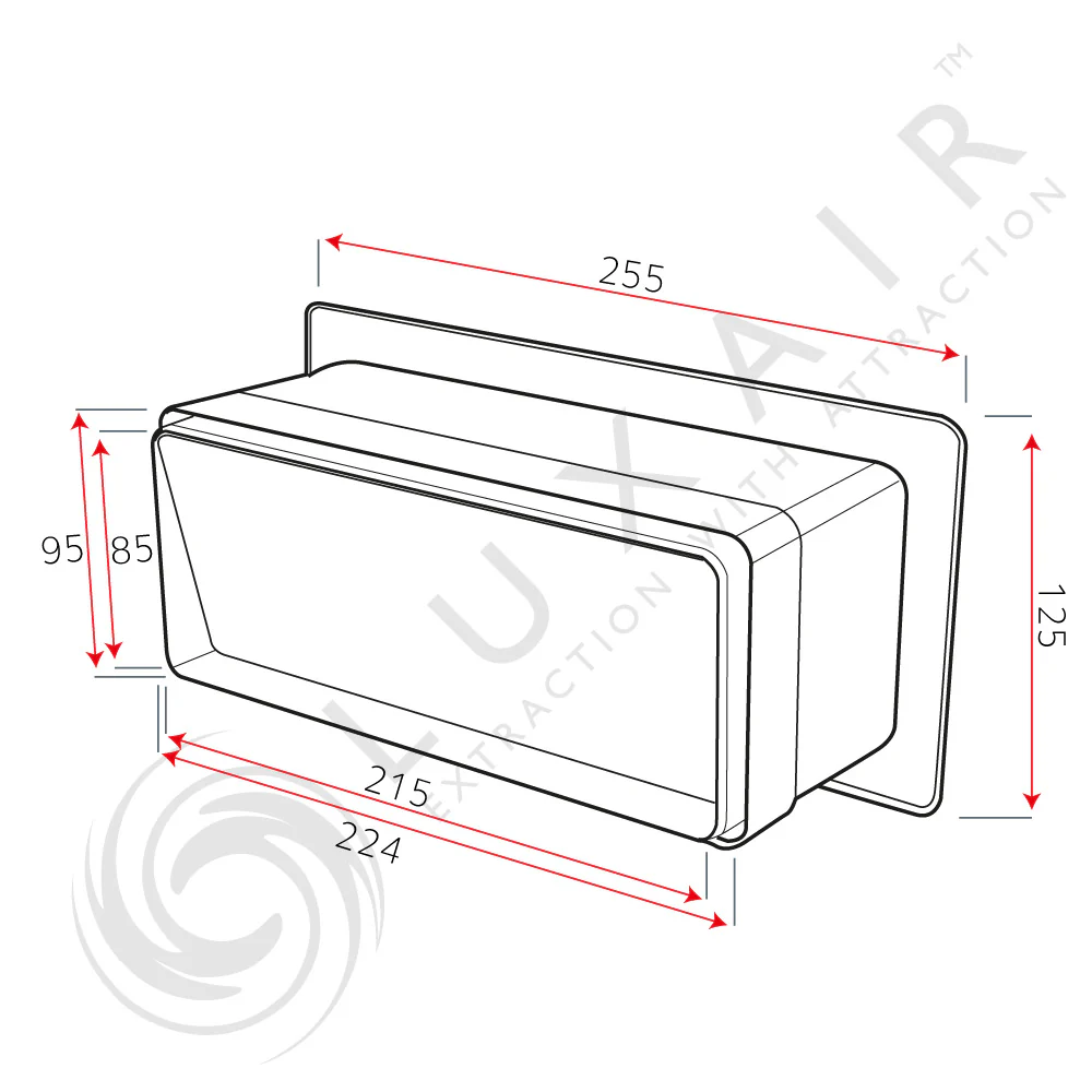 Rectangular UPVC Wall Vent - Epcleanlux