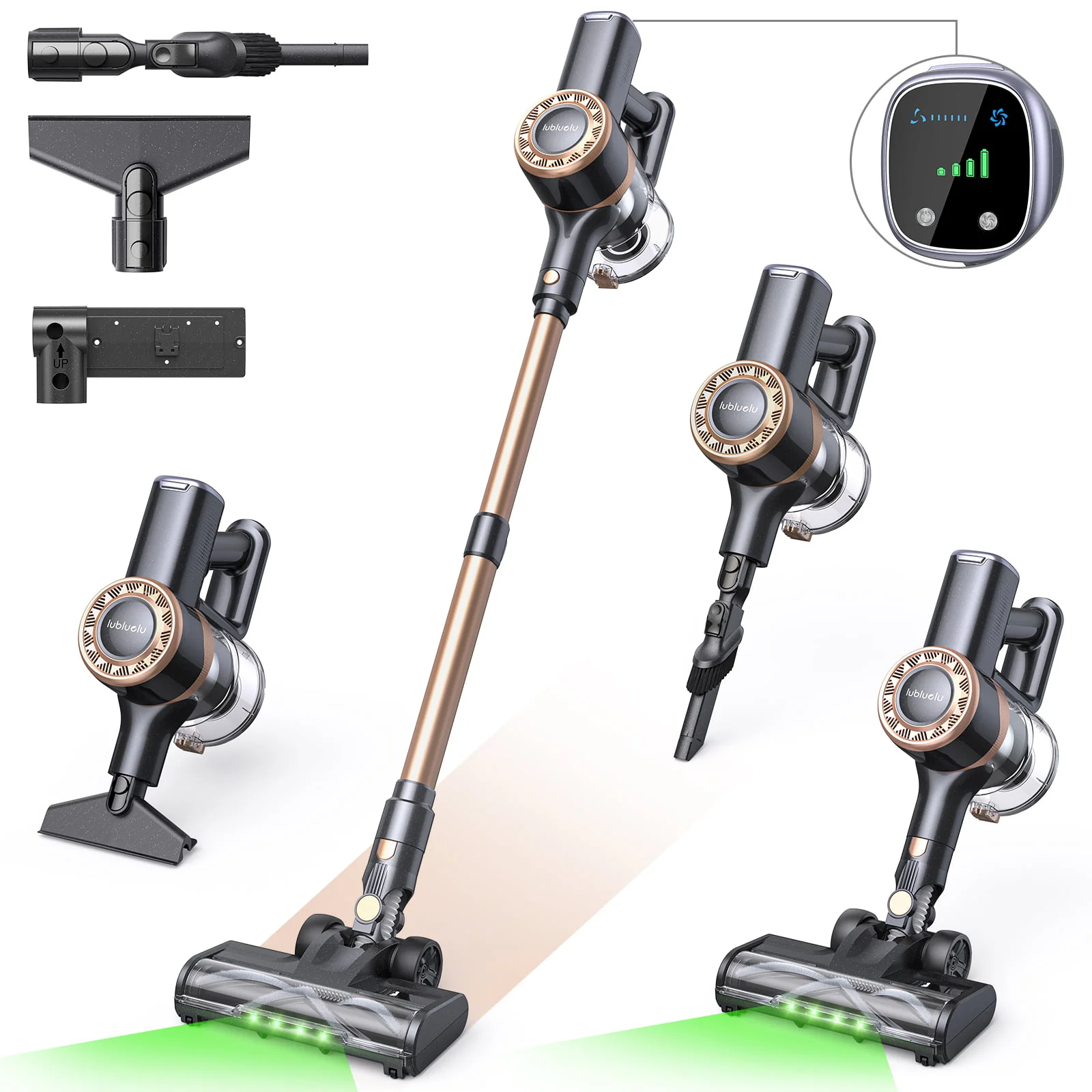 lubluelu P2 - Self-Standing Cordless Vacuum Cleaner - Epcleanlux