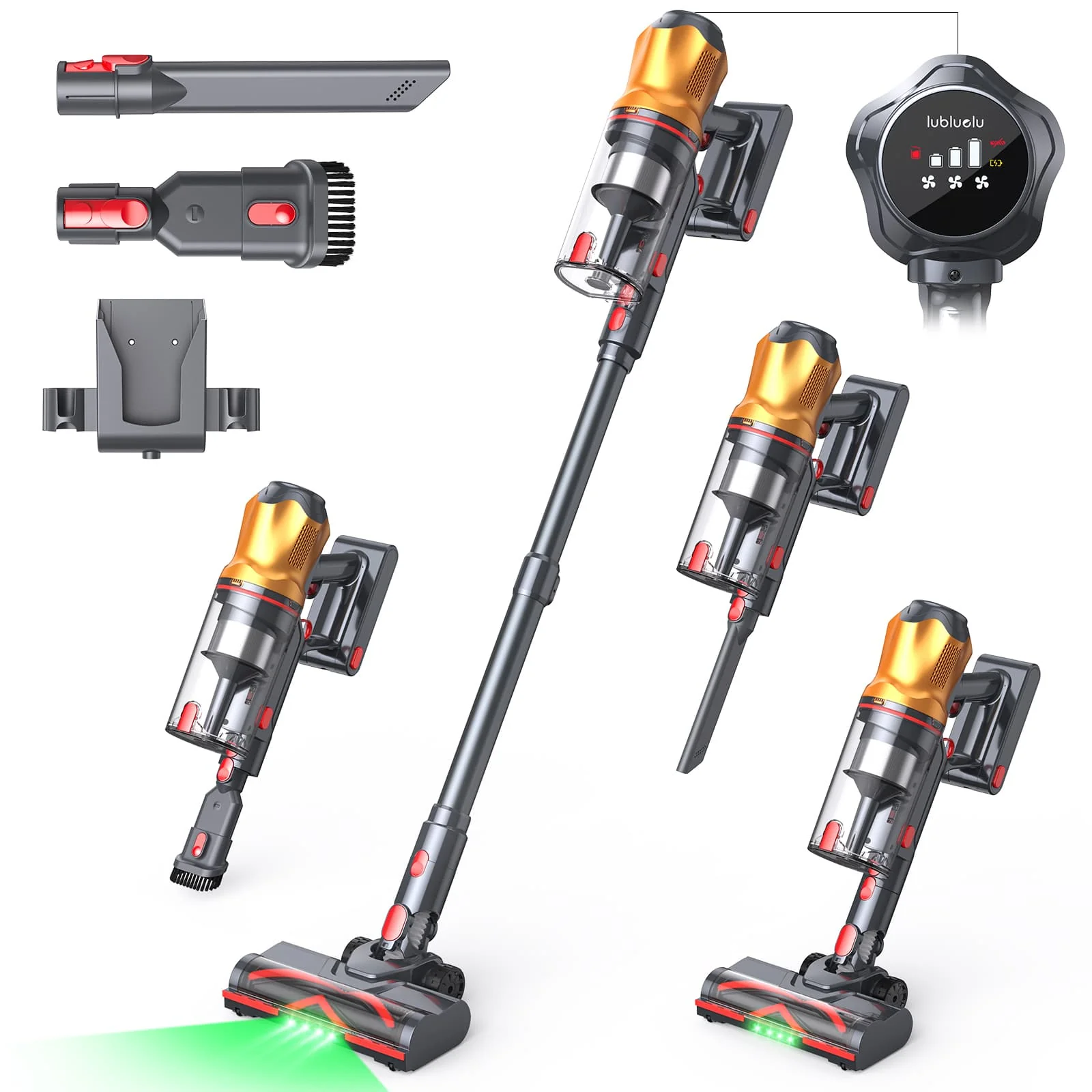 lubluelu G20 - Self-Standing Cordless Vacuum Cleaner with Powerful Suction 150AW - Epcleanlux