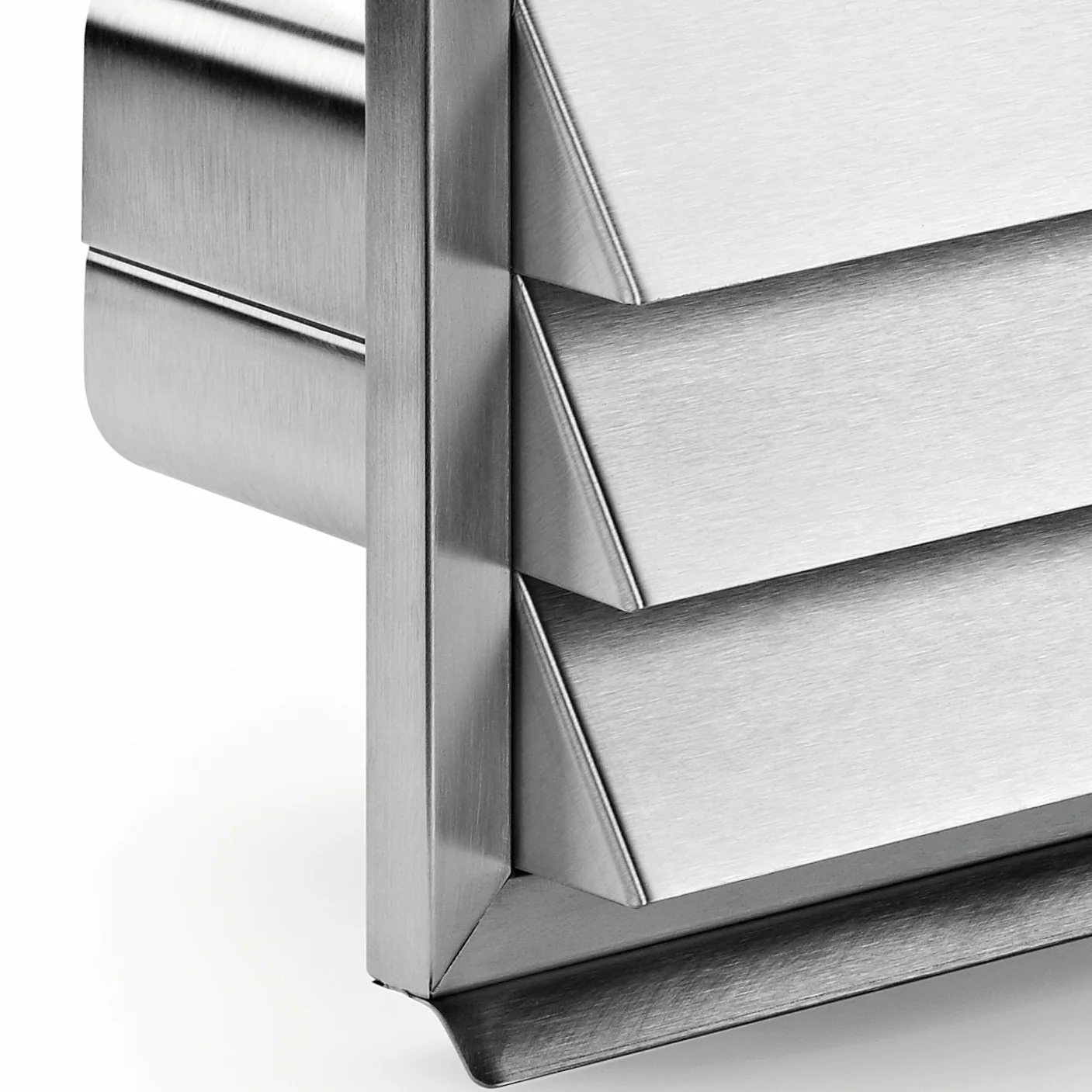 Stainless Steel Vented Outside Wall Grille 220mm x 90mm - Epcleanlux