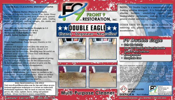 F9 DOUBLE EAGLE DEGREASER PRODUCTS - Epcleanlux